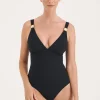 Sculpt Black Slider Swimsuit