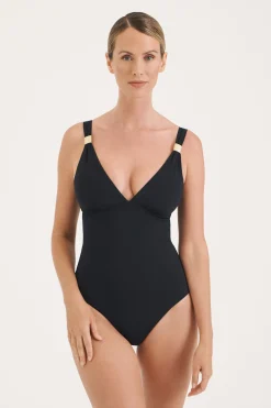Sculpt Black Slider Swimsuit