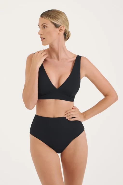 Sculpt Black V-Neck Bikini