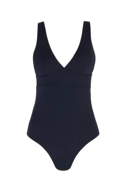 Sculpt Black V-Neck Swimsuit