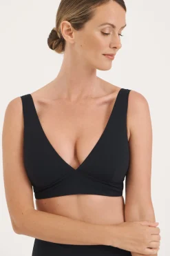 Sculpt Black V-Neck Top