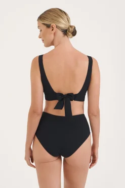 Sculpt Black V-Neck Top