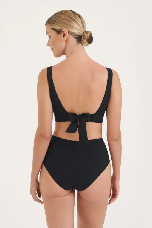 Sculpt Black V-Neck Top