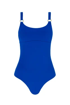 Sculpt Blue Scoop Swimsuit