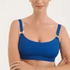 Sculpt Blue Scoop Top