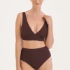 Sculpt Burgundy V-Neck Bikini