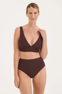 Sculpt Burgundy V-Neck Bikini