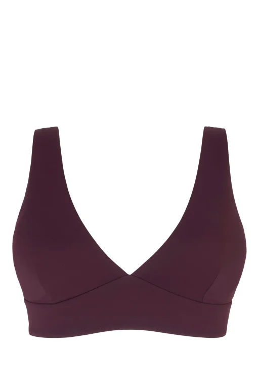 Sculpt Burgundy V-Neck Top