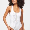 Snake Print Racerback Swimsuit