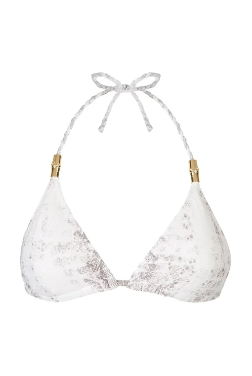 Snake Print Triangle Top