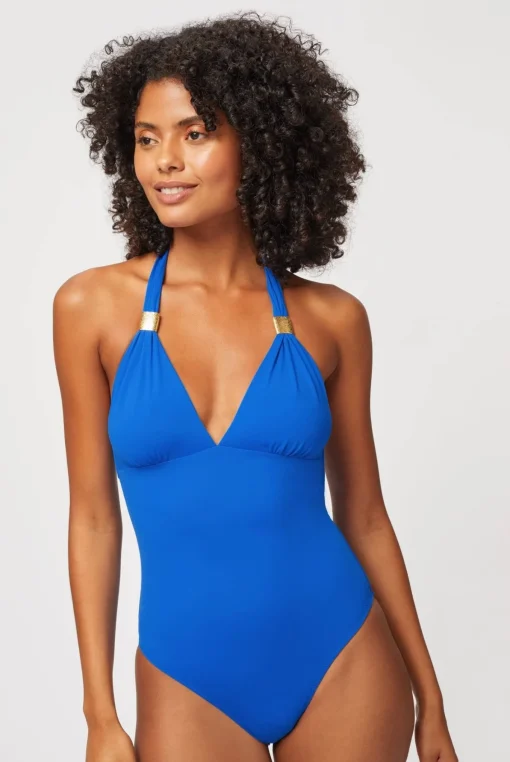 The Baths Slider Halterneck Swimsuit