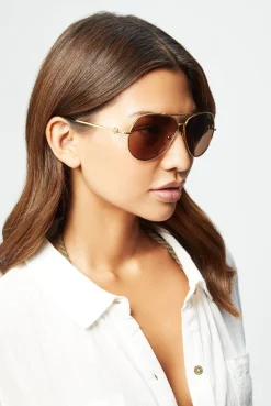 The Ursula Sunglasses In Brown Gradient
