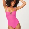 Tulum V-Bar Bandeau Swimsuit