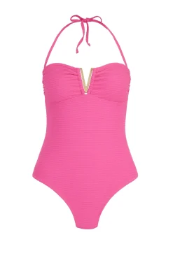 Tulum V-Bar Bandeau Swimsuit