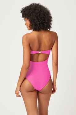 Tulum V-Bar Bandeau Swimsuit