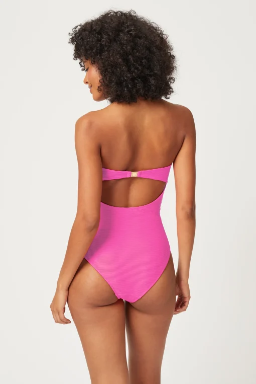 Tulum V-Bar Bandeau Swimsuit