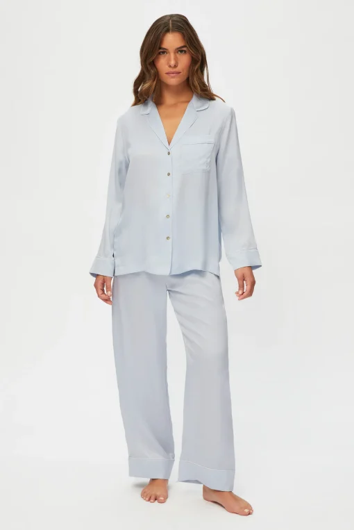 Venice Long Sleeve Silk Pyjama Set