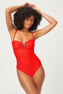 Vicenza V-Bar Bandeau Swimsuit
