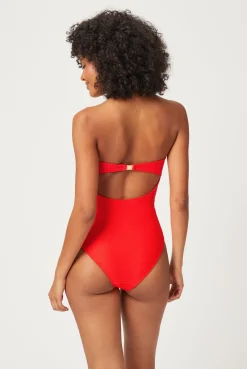 Vicenza V-Bar Bandeau Swimsuit