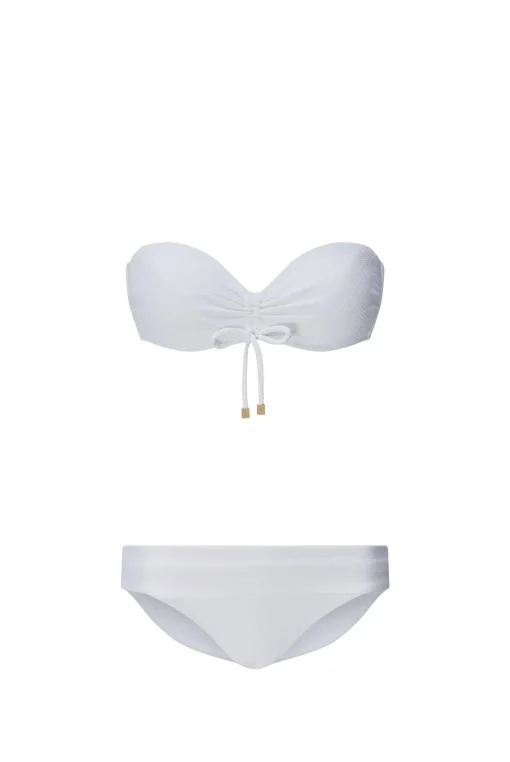 White Bandeau Bikini