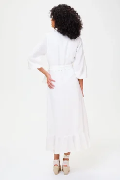 White Bay Wrap Dress